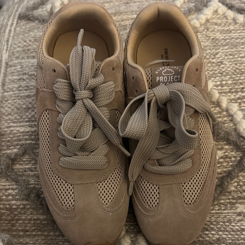 PROJECT by Cloudwalk Taupe Suede Mesh Sneaker